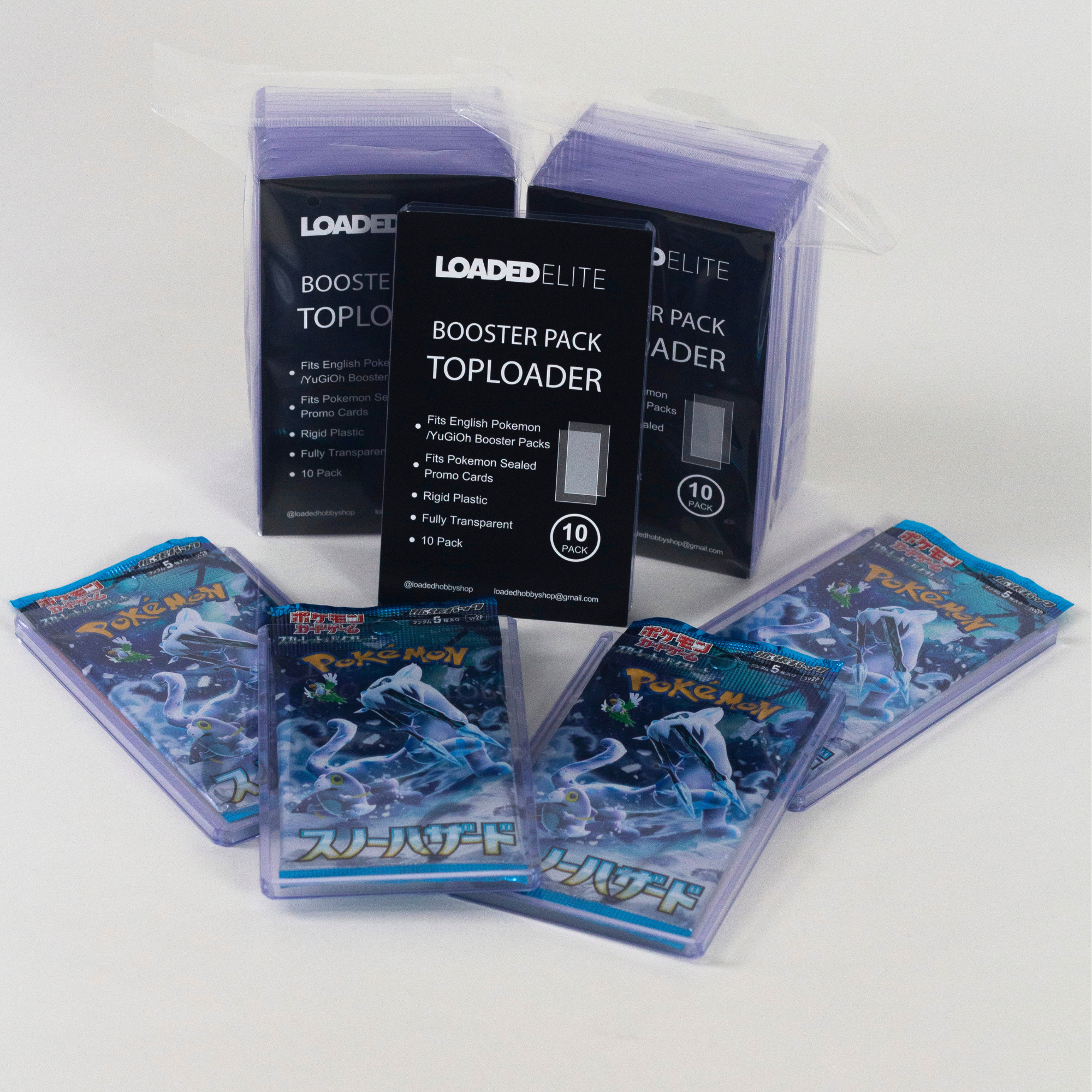 Booster Pack Toploaders – 10-Pack Rigid Protection