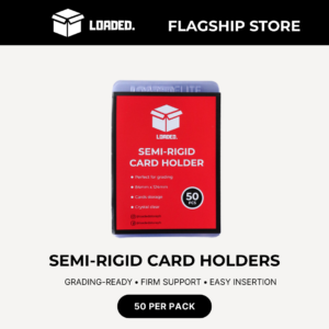 Semi Rigid Card Holders for Grading – 50 Pcs (PSA/BGS/CGC)